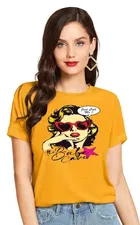 Half Sleeves Printed T-shirt for Women & Girls 
