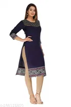 Rayon Dyed Kurti for Women 