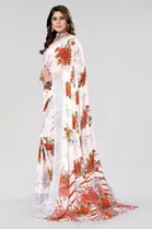 Georgette Printed Saree for Women 