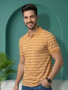 Striped Polo T-shirt for Men 