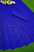 Net Floral Saree for Women 