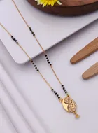 Alloy Gold Plated Mangalsutra for Women, Gold