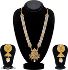 Alloy Necklace with Earrings for Women 