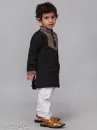 Cotton Blend Kurta with Pyjama for Boys 