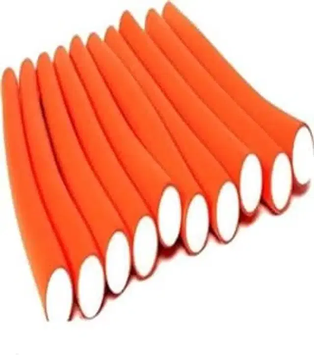 10 Pcs Hair Foam Rollers for Curly Hairs (Multicolor, Set of 1)