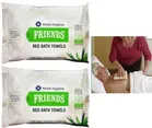 Nobel Hygiene Friends 10 Pcs Bed Bath Towels Wipes 