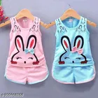 Hosiery Cotton Clothing Set for Girls 
