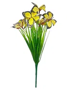 Green Gallery Yellow Butterfly Flower Bunch 35x20cm