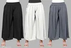 Palazzos for Women, Pack of 3 