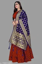 Cotton Blend Lehenga Choli for Women 