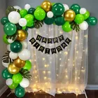 Jungle Theme Birthday Balloon Decoration Kit , Multicolor, Pack Of 66