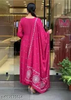 Printed Bamboo Kurta Set for Women 