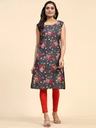 Crepe Printed Kurti for Women 