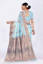 Jacquard Zari Woven Saree for Women 