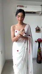 Georgette Embroidery Saree for Women 