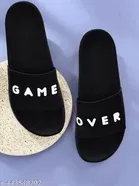 Sliders for Men, White & Black 