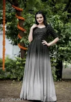 Embellished Georgette Kurti for Women 