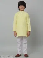 Cotton Blend Kurta with Pyjamas for Boys 