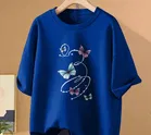Oversized Cotton Blend T-shirts for Women 