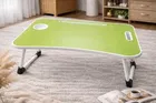 Laptop & Study Table, Foldable and Portable/Ergonomic & Rounded Edges/Non-Slip Legs Lime, Green 