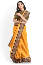 Silk Solid Saree for Women 