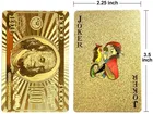Gold Deck of Waterproof Cards, Flexible PVC Plastic Gold Playing Cards Premium Poker Cards, Gold Waterproof Playing Cards, Washable Flexible Use for Party and Game 