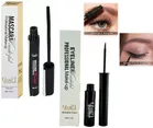 Combo of Glam21 Professional Waterproof Eyeliner (5 ml) & Mascara (10 ml) (Black, Set of 2)