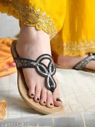 Embellished Flat Sandals for Women 