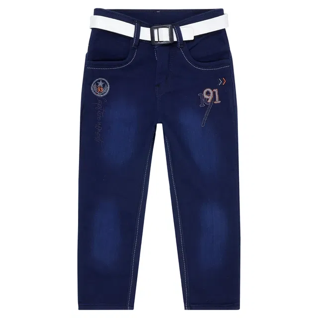 Slim fit Denim Jeans for Boys (Blue, 28)