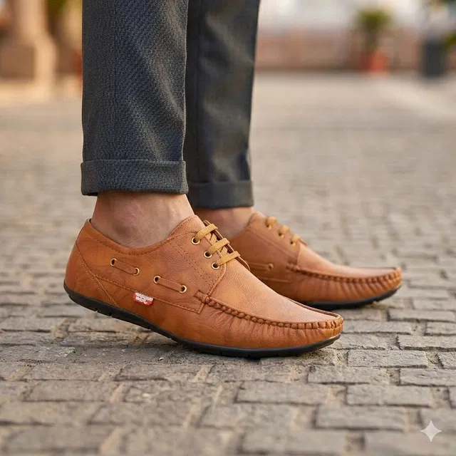 Casual Loafers for Men (Tan, 9)