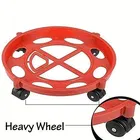 Plastic LPG Gas Cylinder Trolley With Heavy Duty Wheels 