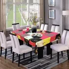 PVC Printed Table Cover (Multicolor, 54x78 Inches)