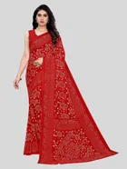 Georgette Printed Saree for Women 