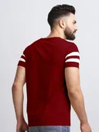 Round Neck Striped T-Shirt for Men 