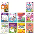 Bookford Cute Copy Coloring Books Amazing Combo Set for kids - Set of 10 books - Mermaid, Vegetables, Princess, and Many more