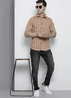 Cotton Blend Full Sleeves Shirt for Men 