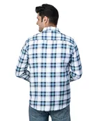 Poly Cotton Full Sleeves Chequered Shirt for Men 