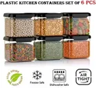 Plastic Grocery Container 550 ml - Black 