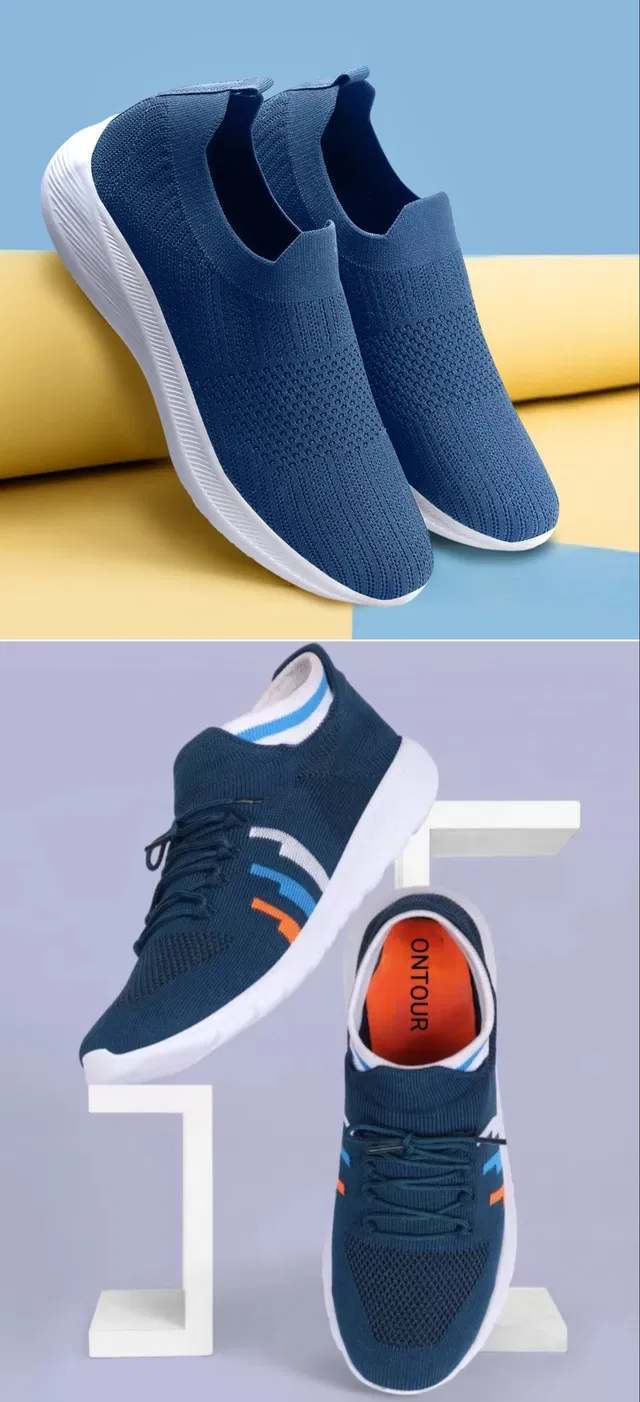 Sports Shoes for Men (Multicolor, 6) (Set of 2)
