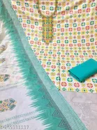 Cotton Printed Unstitched Dress Material for Women 