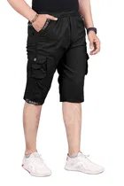 Cotton Solid Capri for Men 