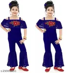 Cotton Blend Printed Jumpsuit for Girls 