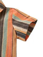 Cotton Blend Printed Shirt For Boys, Musted 