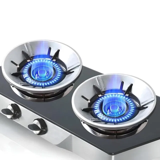 Gas Stove Fire & Windproof Energy Saving Stand (Pack of 2)