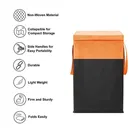 Cloth Laundry Baskets, Orange & Black 