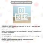 One Balloon Box for 1st Birthday Decoration,Multicolour,Set Of 1