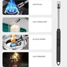 Rechargeable Flameless & Windproof Gas Lighter with LED Battery Indicator 