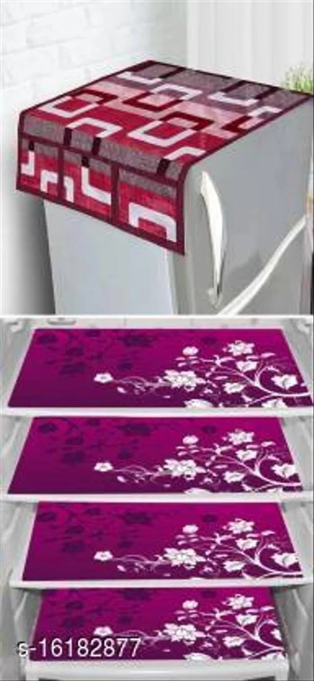 Fridge Cover Set (Multicolor, Set of 4)