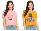 Half Sleeves Printed T-shirts for Women & Girls 