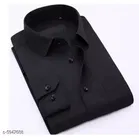 Cotton Blend Solid Full Sleeves Shirt for Men 